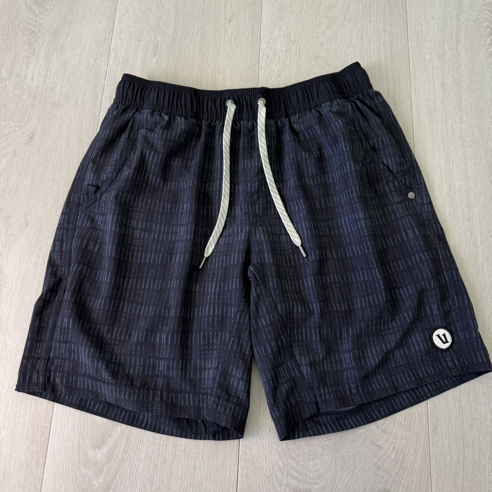 Vuori Kore Shorts Mens S Small Blue Lined 8" V302 Performance Athletic Workout
